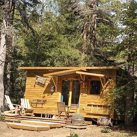 Chalet Hibou 1 Couchage En 140 Domaine De La Mamounette Champclause Exterior foto